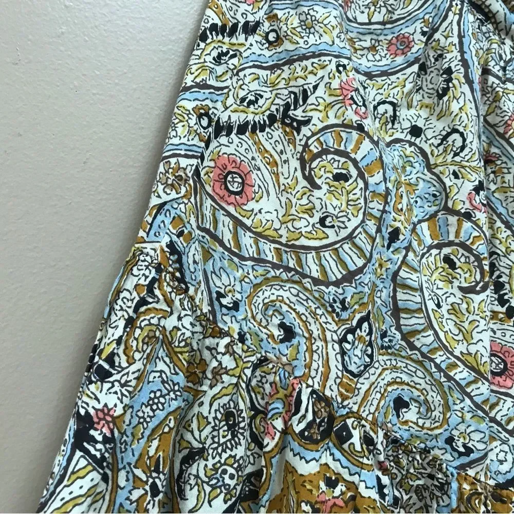 Cleobella Talia Organic Maxi Skirt in Kaleidoscope Paisley (M) - Picture 5 of 11